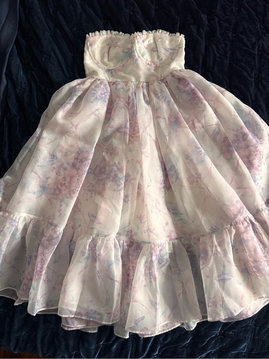Selkie Dresses & Skirts - Selkie Corset Strapless Midi Floral Dress